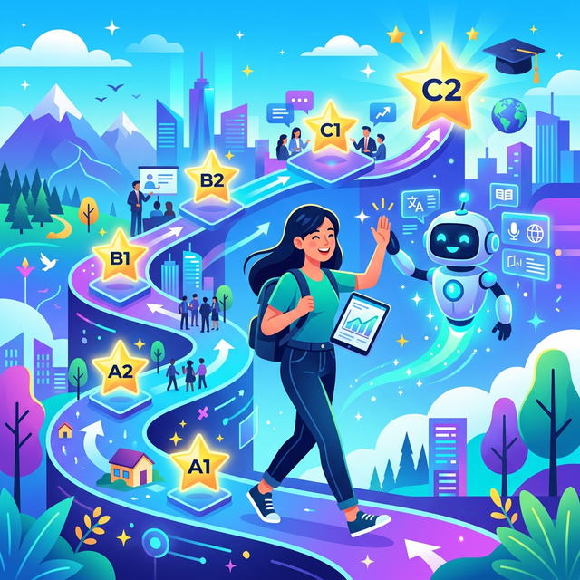 Spikato CEFR lesson journey